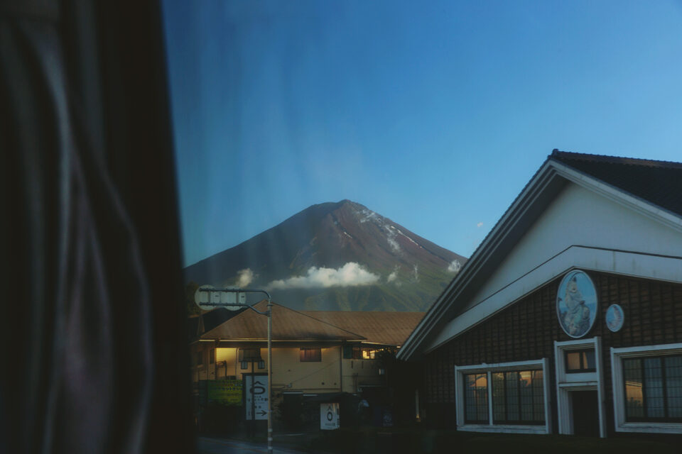 Fuji, Japan, Blick vom Fenster