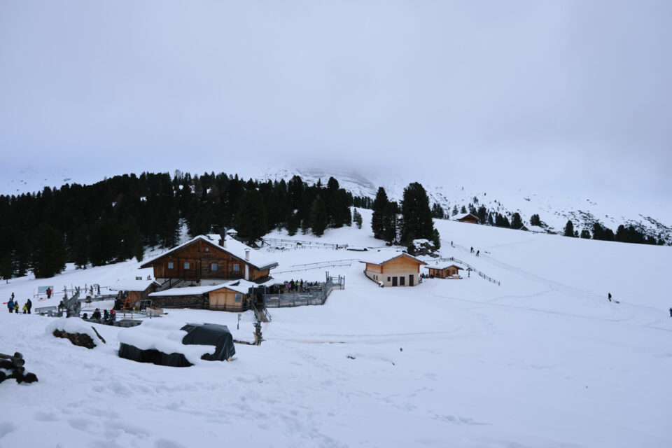 Winterwanderung auf die Geisler Alm, Südtirol
